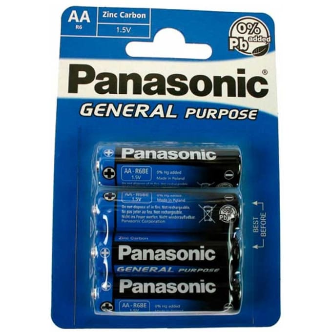Panasonic AA General Purpose Batterijen