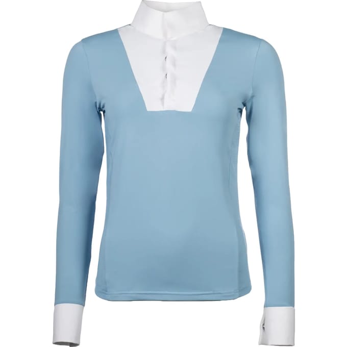 Dames wedstrijdpolo met lange mouwen HKM Virginia