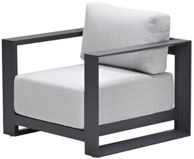 Levanto lounge fauteuil - carbon black - valley sand