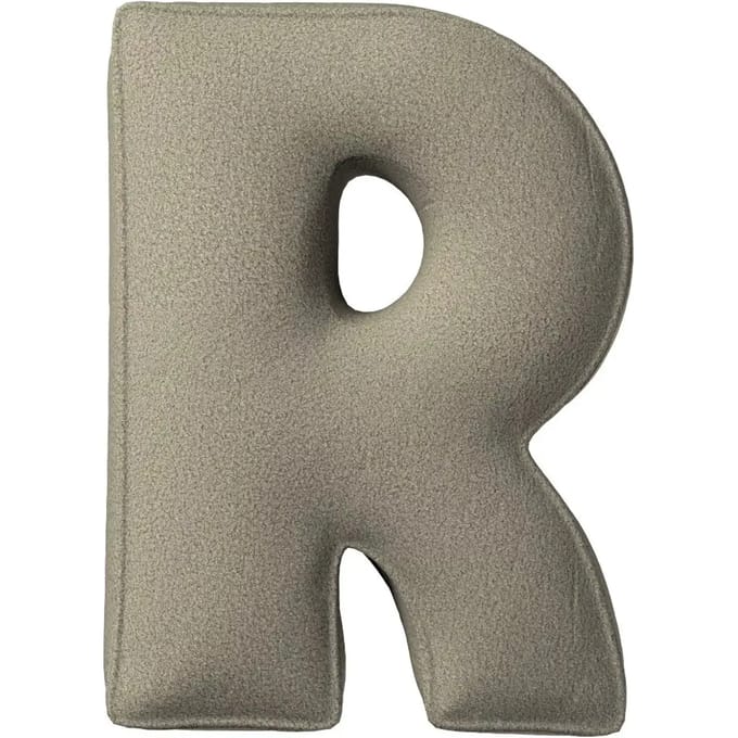 Kussen letter r Yellow Tipi Boucle