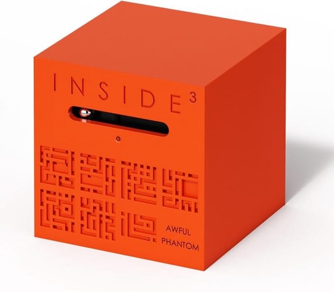 Invento Geduldspel Inside 3 Kubus Moeilijk 6 Cm Rood