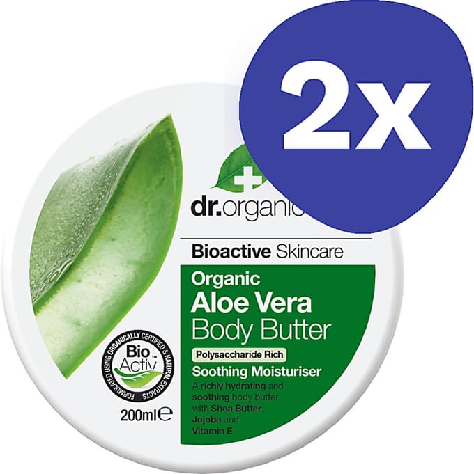 Dr Organic AloÃ« Vera Body Butter (2x 200ml)