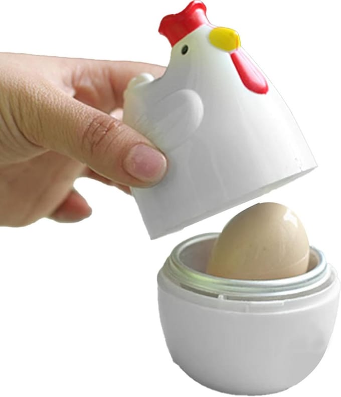Magnetron Eierketel, Rapid Egg Steamer, Ei-vormige Magnetron Hardboiled Egg Maker, Magnetron Cooker Ei Stroper Creatief & Efficiënt Voor Snel Ontbijt