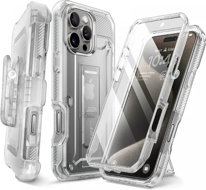 Supcase Geschikt voor Apple iPhone 16 Pro Max - UB Pro Back Cover Hoesje - Transparant