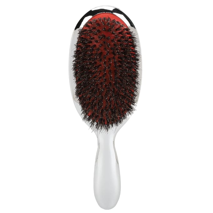 Luchtkussen Massageborstel Vrouwen Ontwarrende Haarborstel voor Krullend Steil Haar Stylingtool Zilver zilver