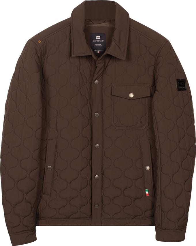 Giordano – Alfio – Heren – Korte Tussenjas – Licht gewatteerd jack – Bruin – 522654-80