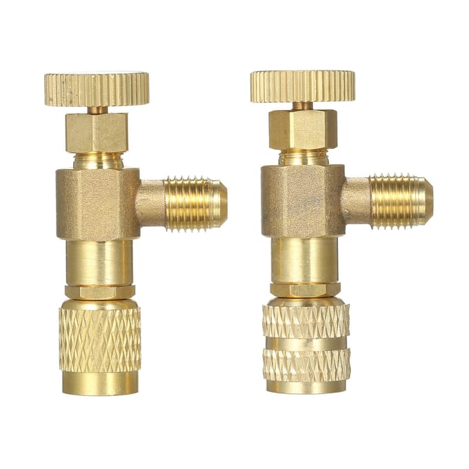 R12 R410 Koelmiddelvulklep, Airconditioning Koelmiddel Vloeistofveiligheidsklep Koperstroom beige