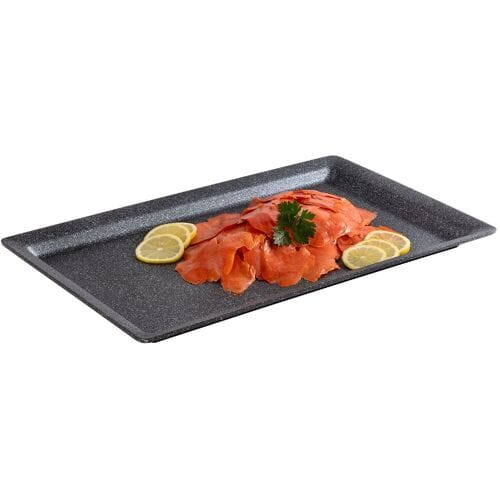 GGM Gastro (6 Stück) GN-Tablett 1/1 - FROSTFIRE - Aluminium - Höhe: 30mm - Grau
