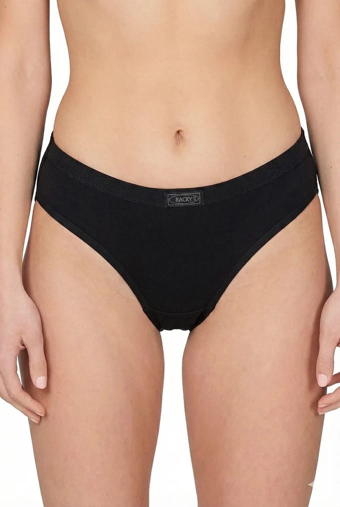 Racky dames heupslip (Highleg mini ) - XL - Zwart