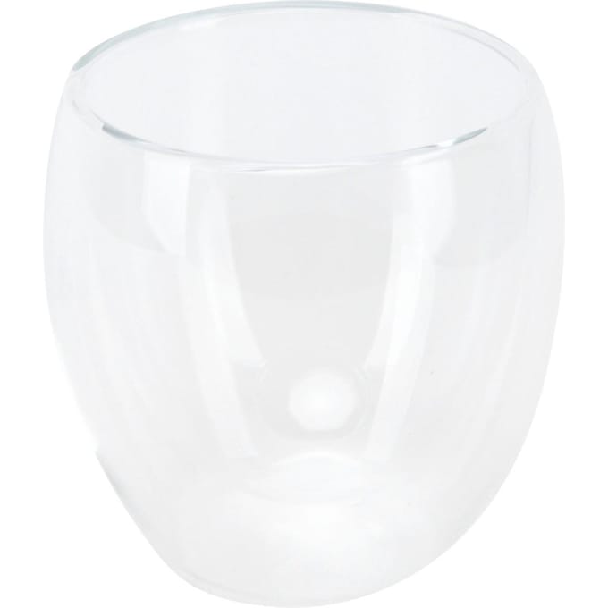 Tasse à lait transparente à 2 couches cylindrique résistante à la chaleur pour boisson maison Type 1 white