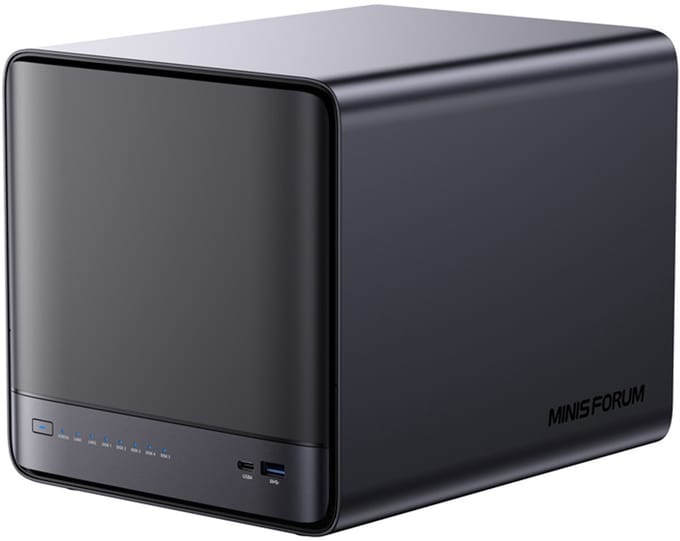 MINI-PC Minis Forum NAS N5 Pro AMD Ryzen AI 9 HX Pro 370, 32GB+128GB O