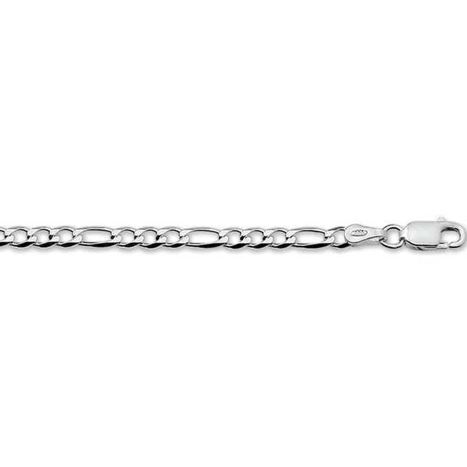 Glams ketting figaro 3,25 mm - Zilver