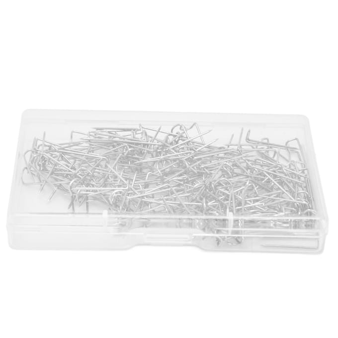 200 Stuks Vorkspelden U-vormig Roestvrij Staal Stevig Duurzaam Brede Toepassing Naaien U-spelden 17mm 17mm white
