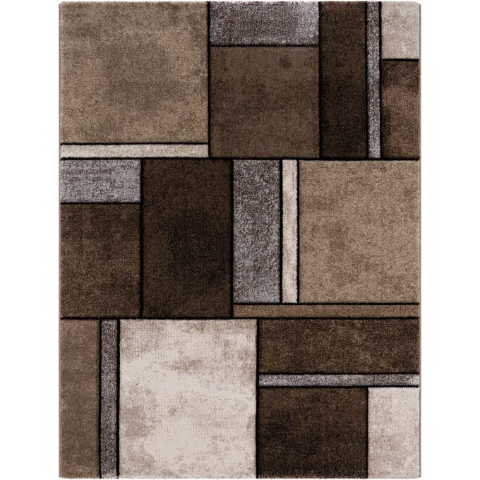 Modern tapijt Bravo bruin 80x300 cm