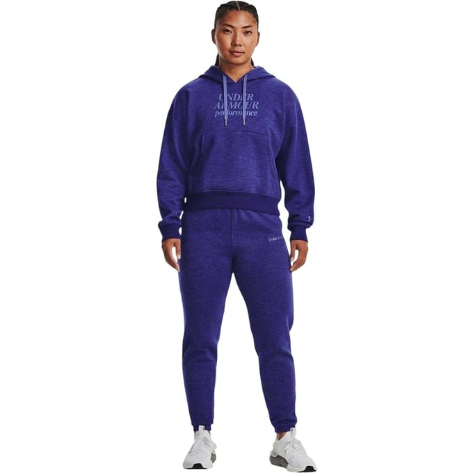 Under Armour Essential Script-hoodie voor dames (Blauw)