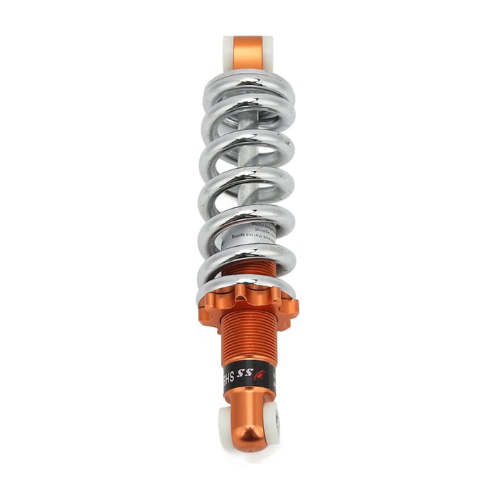 190mm Motorfiets Schokdemper 1200lbs Belasting Oranje Universele Verstelbare Demper voor Scooter Bromfiets gray