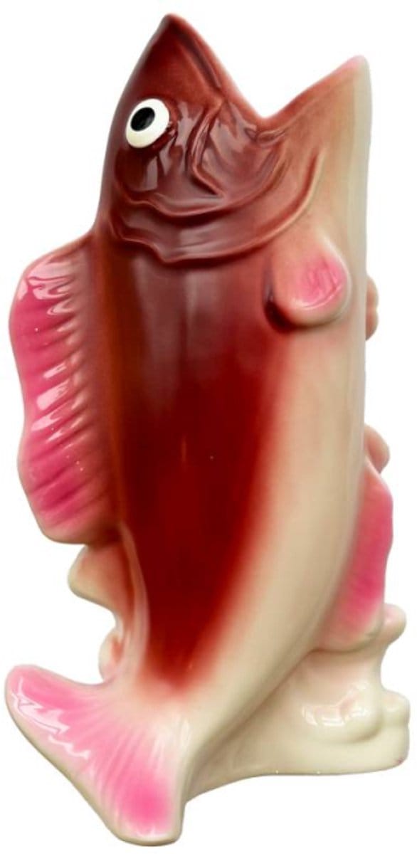 Kitsch Kitchen kandelaar vis rood/roze