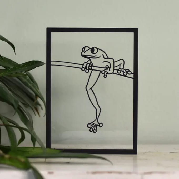Houten lijstje – Floating Frames – Kikker