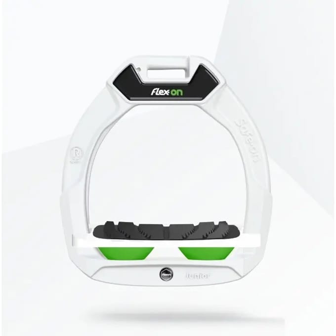 Veiligheidseisen voor paardrijden Ingezakte Grip Wit/Groen kind Flex-On Safe-On