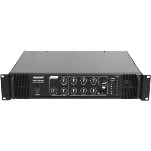 Omnitronic MPZ-180.6 PA-versterker 180 W 6 zones