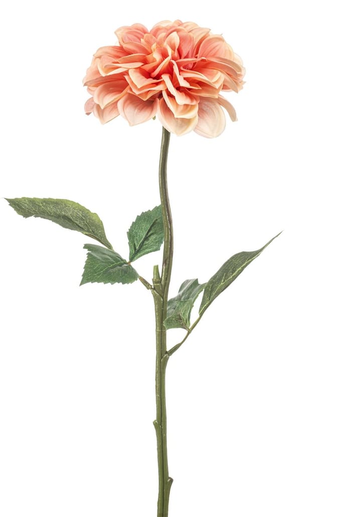 Emerald - Kunstbloem Dahlia REC peach 57cm - Kunstplant voor binnen