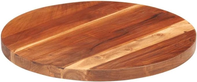 Ronde Tafelblad Massief Hout 40 cm Dikte 25-27 mm