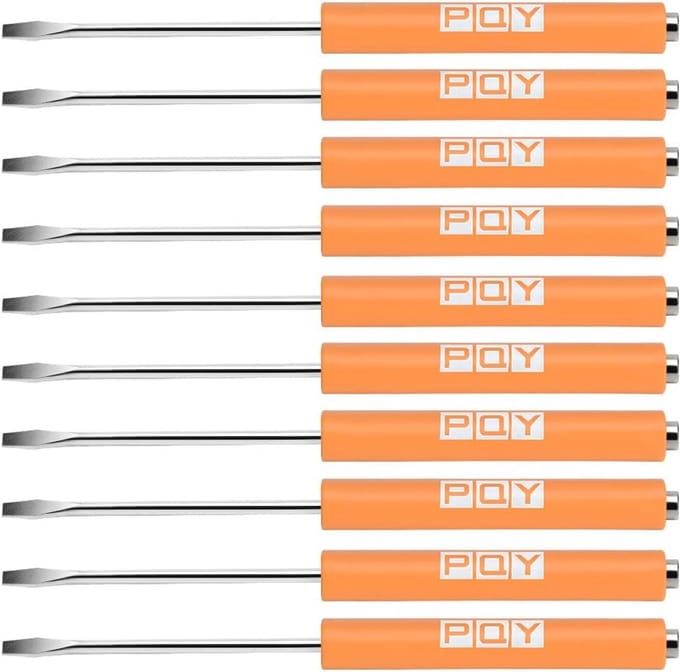 Pocket Schroevendraaier Set - 10-delige Set van Magnetische Sleufkop Schroevendraaiers