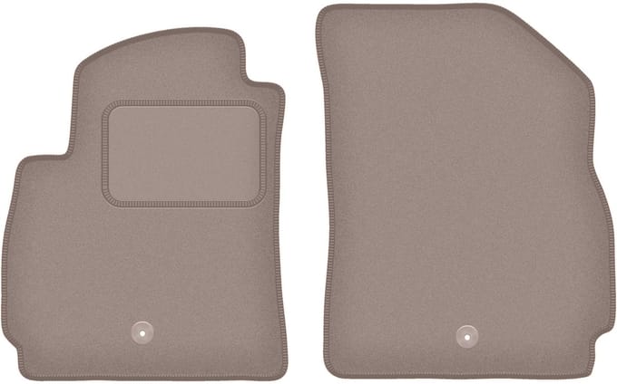 Beige voormatten voor: Chevrolet Orlando I 7-zits (2011-2015)