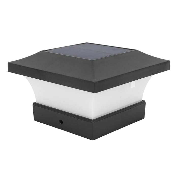 Solar Tuinlamp Wit Licht 2000mAh IP65 LED Solar Paalkaplampen voor Binnenplaats Hekken Brug