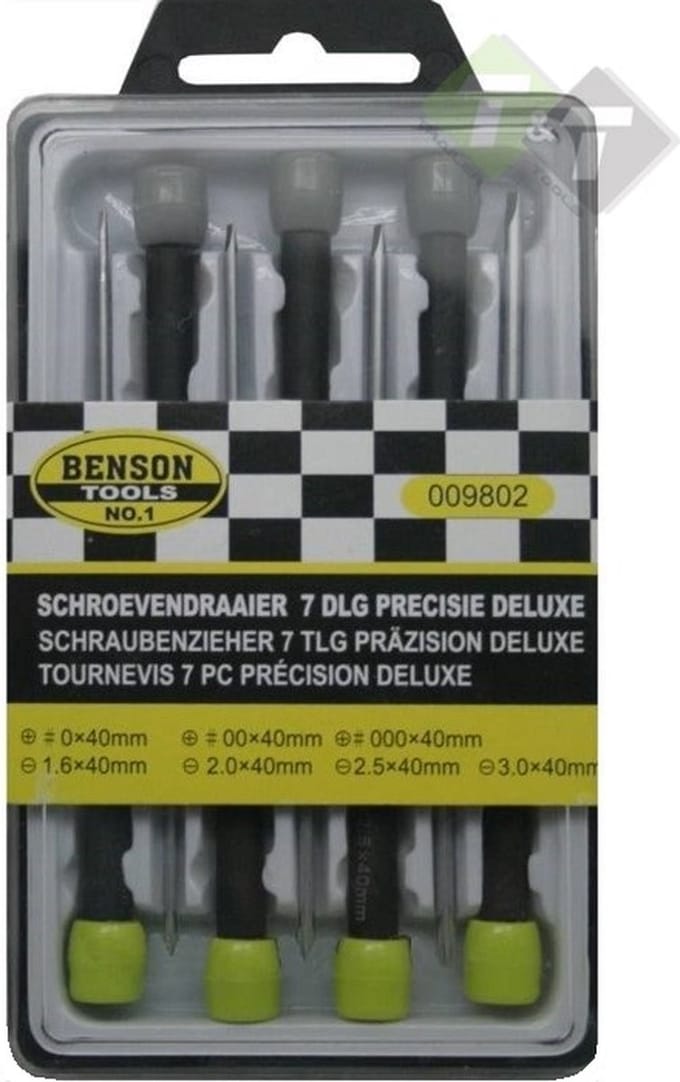 Precisie schroevendraaier set, 7 stuks, Benson