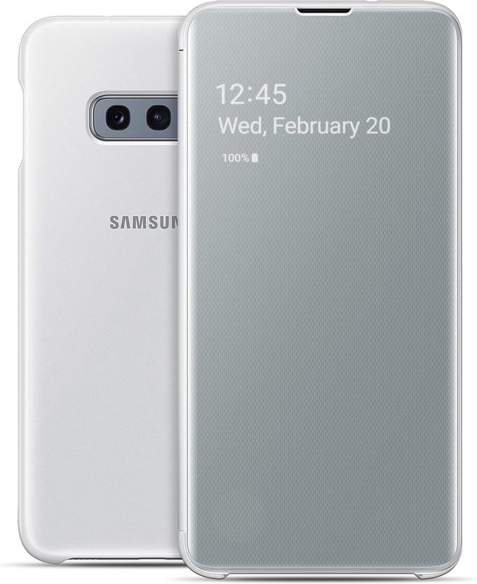 Samsung clear view cover - wit - voor Samsung Galaxy S10e