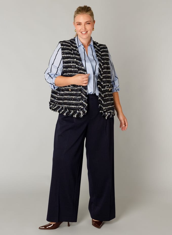 YEST CURVE Freyja Cover ups - Dark Navy/Multi Colo - maat 3(52)