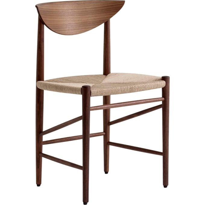 &Tradition Drawn HM3 Stoel - oiled walnut