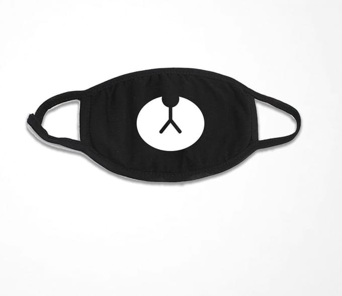 Bear - Facemask - Zwart