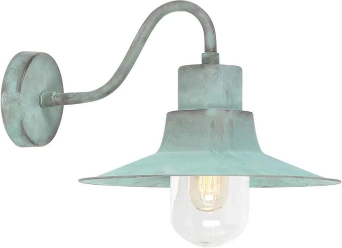 Wandlamp - Steady Lighting -  -  - E27 - L: 39cm - Voor Buiten - Woonkamer - Eetkamer - Verdigris