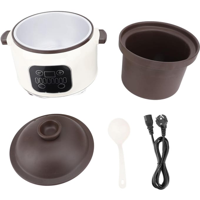 3,8L Elektrische Stoofpot Efficiënt Koken Multifunctioneel 24H Reservering 280W Keramische Stoofpan L