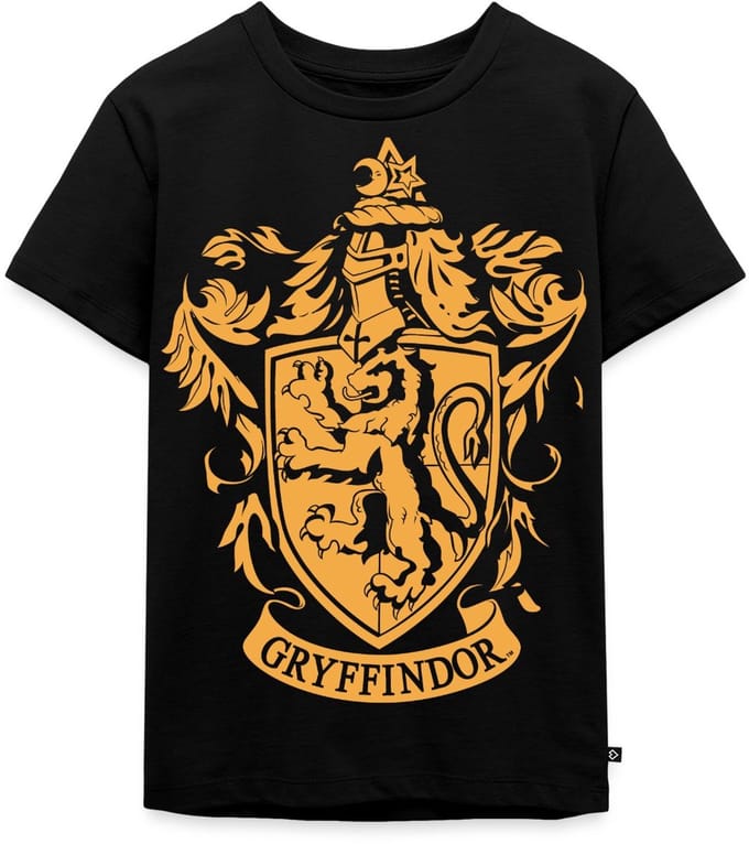 Harry Potter Griffoendor Afdelingswapen Premium T Shirt Kinderen