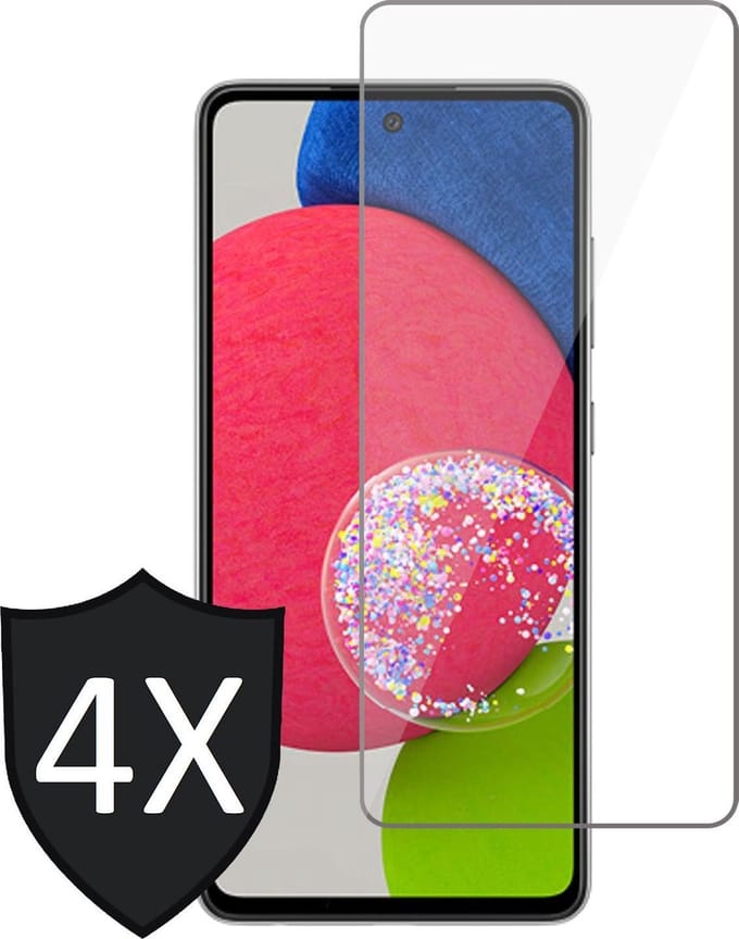 Screenprotector geschikt voor Samsung Galaxy A52s - Tempered Glass Screen Protector - 4 Stuks