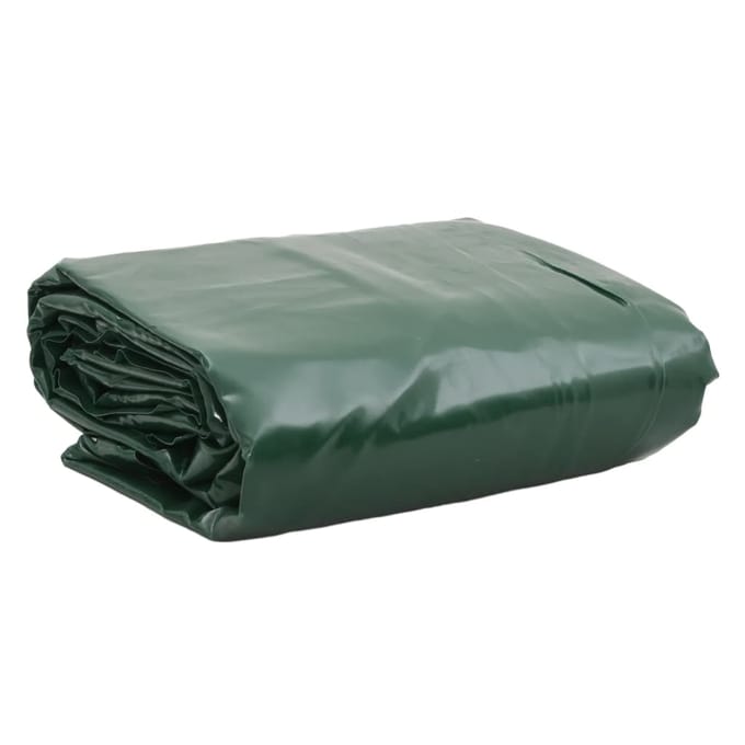 vidaXL - Zeil - 650g - / - m² - Groen - 4 - x - 4 - m - Canvas - met - PVC-coating