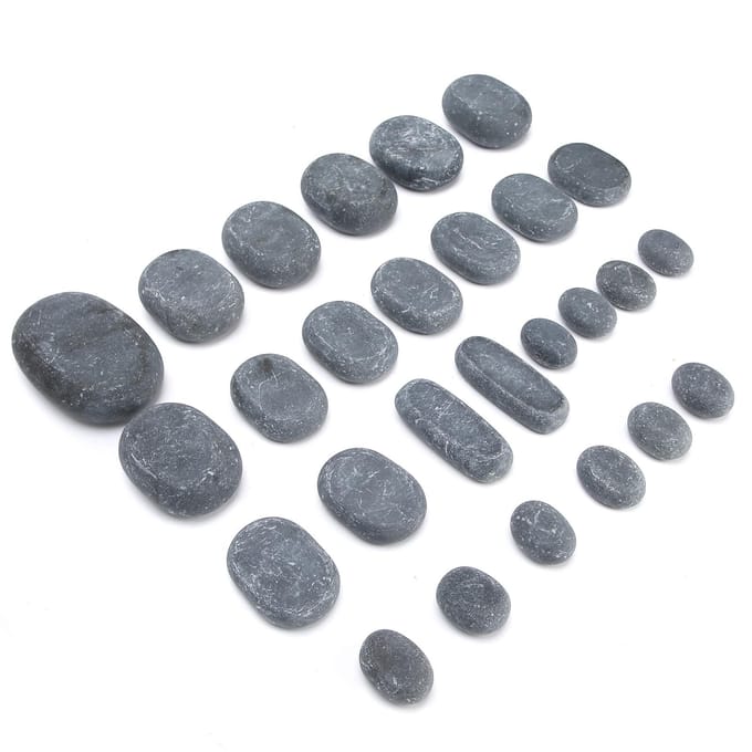 Warme Compress Steen Etherische Olie Massage Ontspannende SPA Professionele Hete Steen voor Salon gray