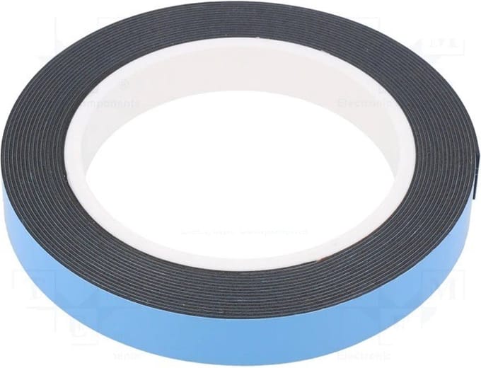 Dubbelzijdig tape - 15mm breed - 10 meter - PE-schuim