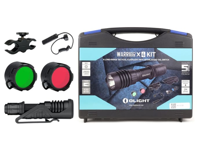 Olight warrior x 4 hunting kit