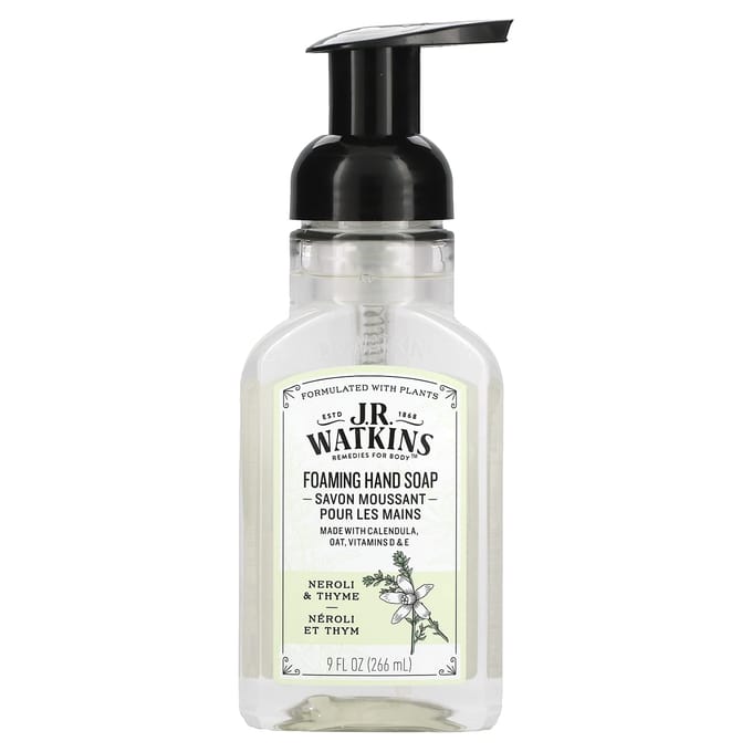 J R Watkins, Schuimende Handzeep, Neroli en Tijm, 9 fl oz (266 ml) white