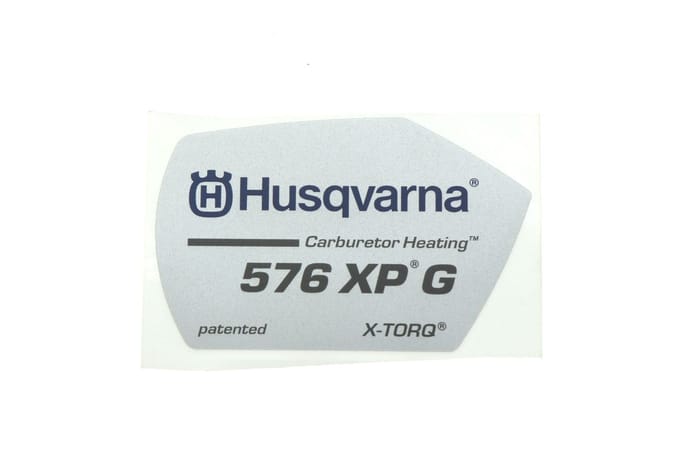 Husqvarna 576xpg starterkap sticker