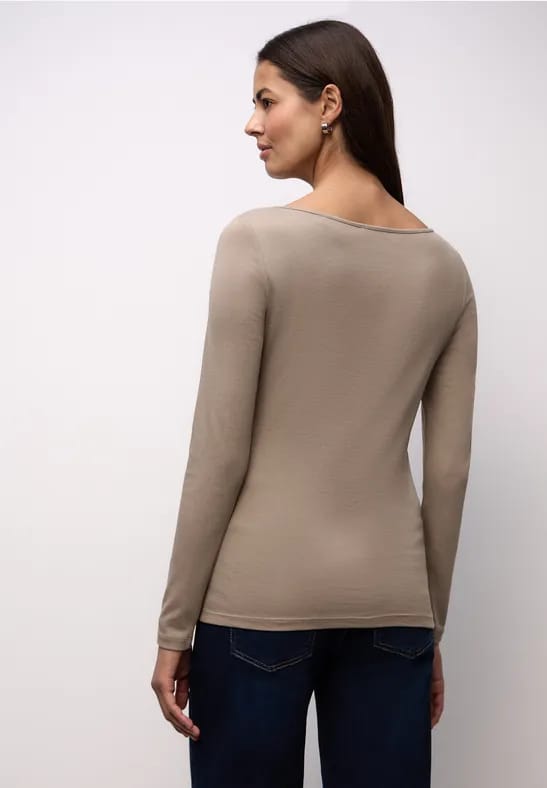 Basic shirt met lange mouwen