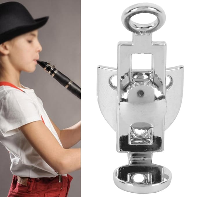 Klarinet Duim Zilveren Steun Draagbare Verstelbare Armsteun Muziekinstrument Accessoires gray