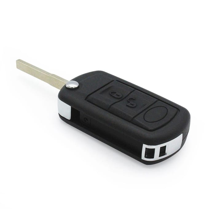 3 knoppen BTN Afstandsbediening Sleutelhanger Case Vervanging voor Range Rover LR3 2005 2006 2007 2008 2009 black