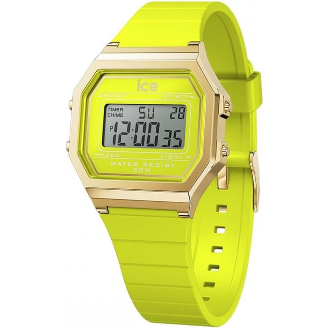 Ice Watch ICE digit retro - Sunny lime 022054 Horloge - Siliconen - Groen - Ø 33 mm