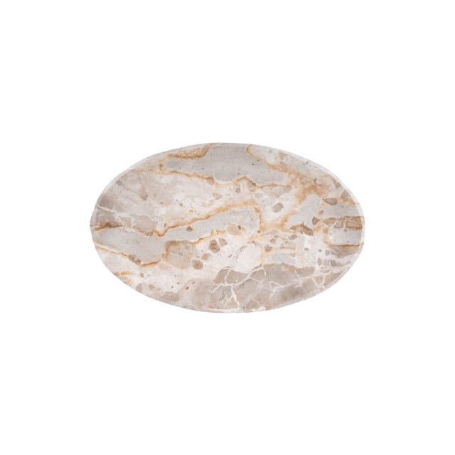 Present Time - Dienblad Waved Oval Large - Bruin