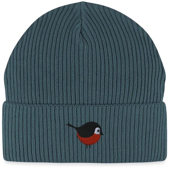 Geborduurde Vogel Uniseks Bio Fisherman Beanie